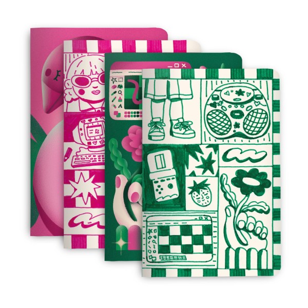 Kit de 4 revistas D@.Vez 14x21 - Estela Carregalo