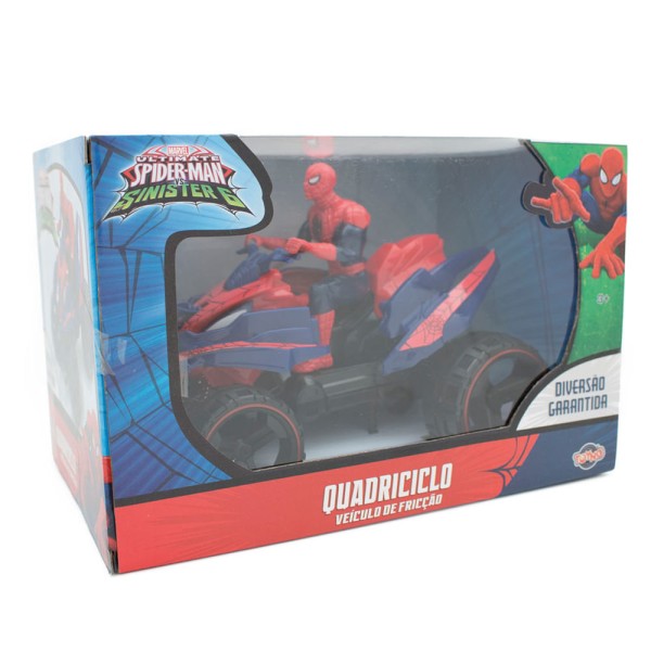Encontraproduto.com.br - Quadriciclo De Fricção Ultimate Spider-Man Vs Sinister 6 Toyng Marvel
