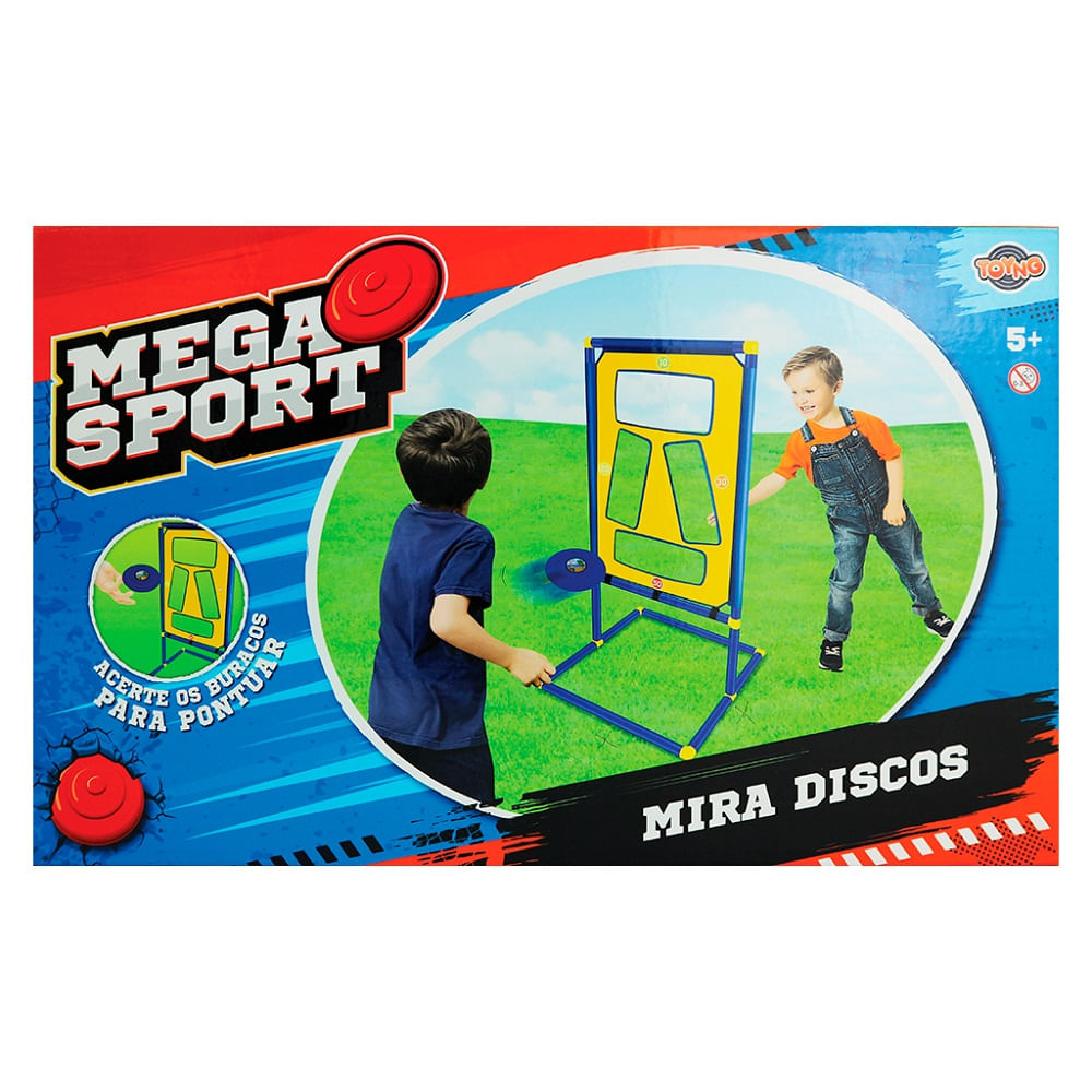 Encontraproduto.com.br - Mira Disco - Kit Lança Frisbee com Alvos - Toyng