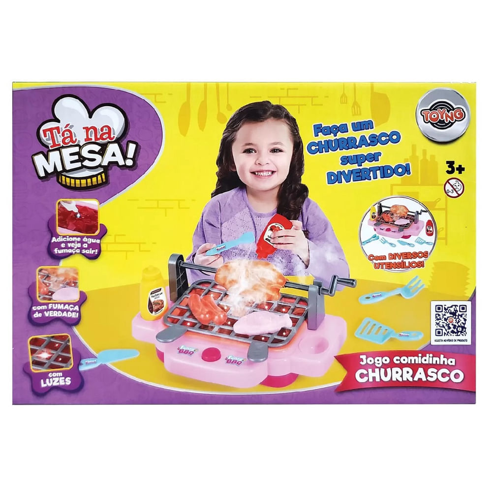 Encontraproduto.com.br - Jogo Comidinha - Churrasqueira a Pilha com Fumaça - Toyng