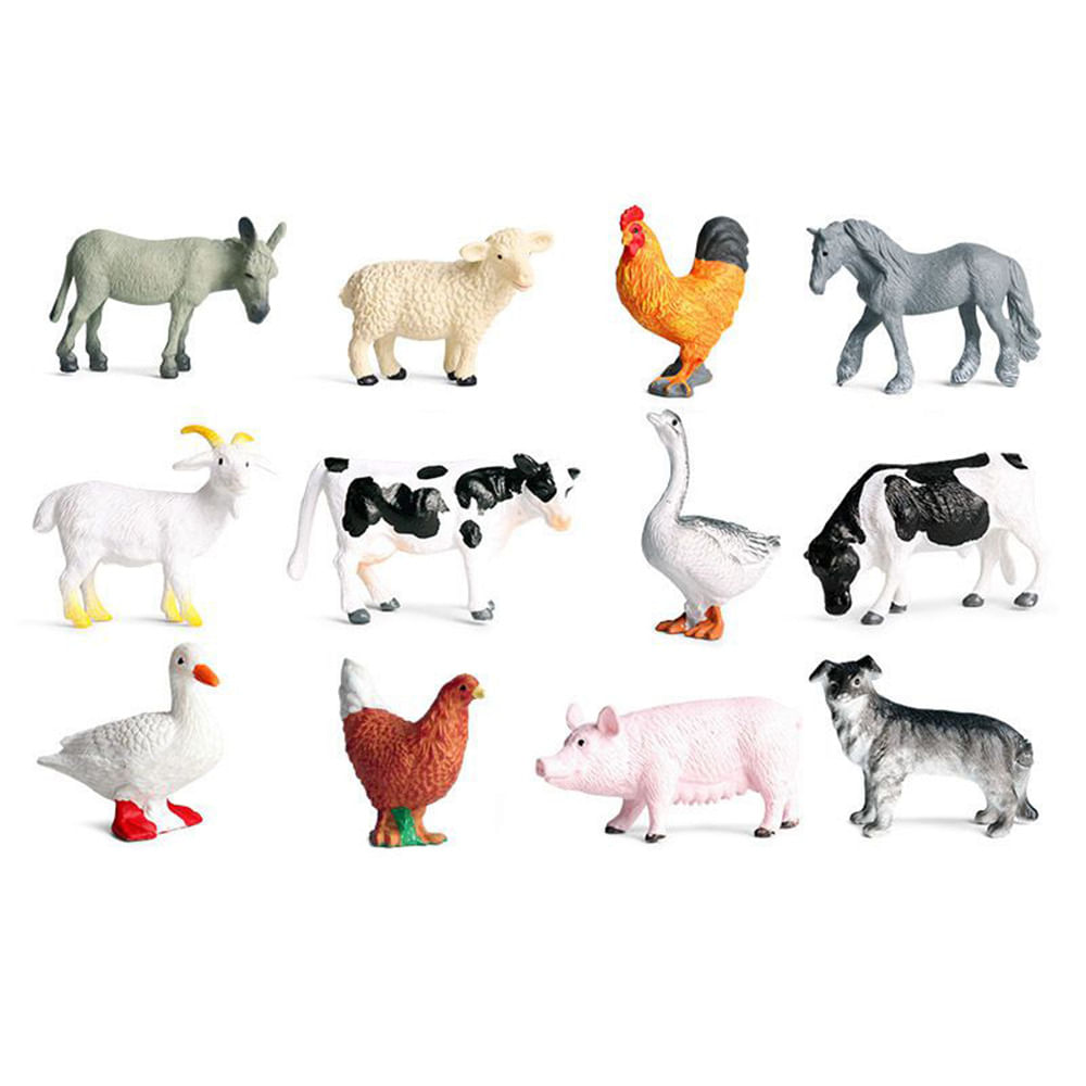 Encontraproduto.com.br - Kit com 6 Animais da Fazenda Toyng - Sortido