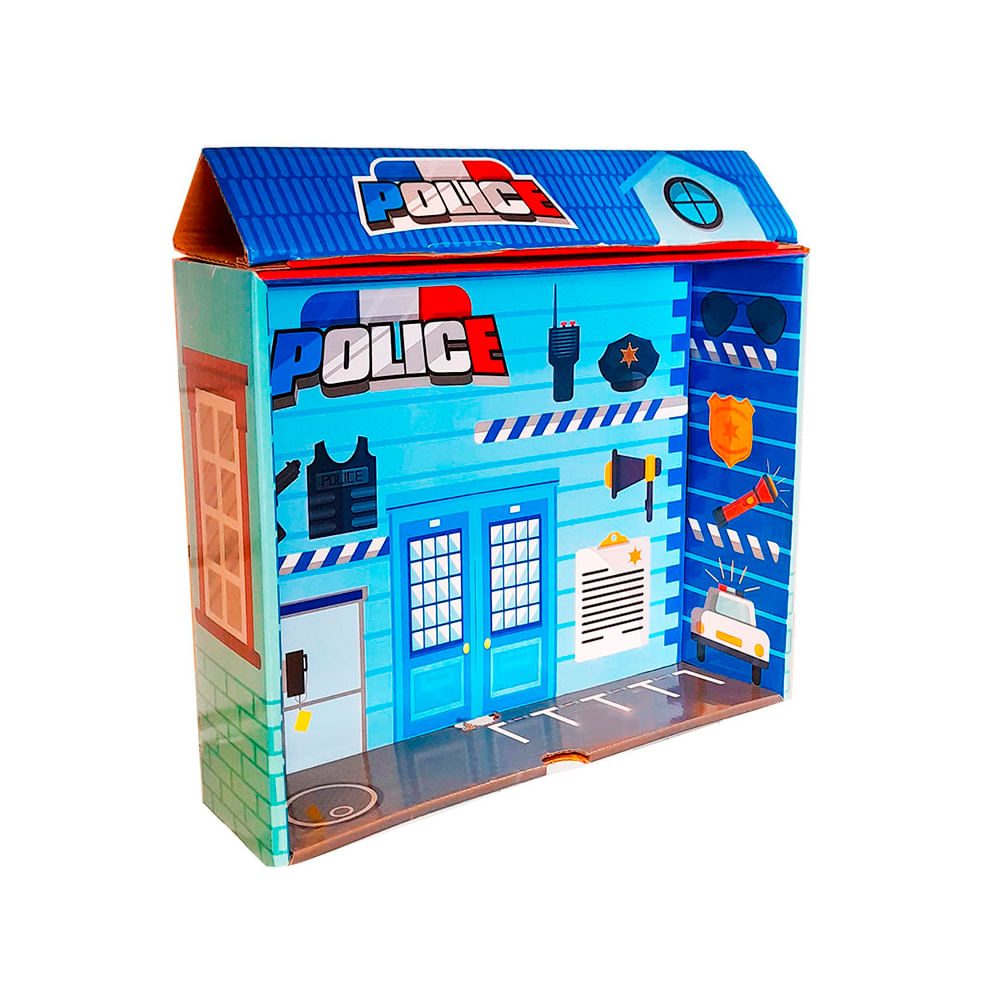 Encontraproduto.com.br - Kit Pista com Acessórios Toyng com 3 Veículos Resgate com Som e Luz - Toyng