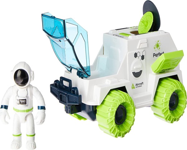 Encontraproduto.com.br - Kit Espacial Veículo Fricção e Astronauta