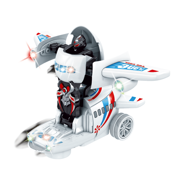 Encontraproduto.com.br - Avião Vira Robô - Toyng - Branco