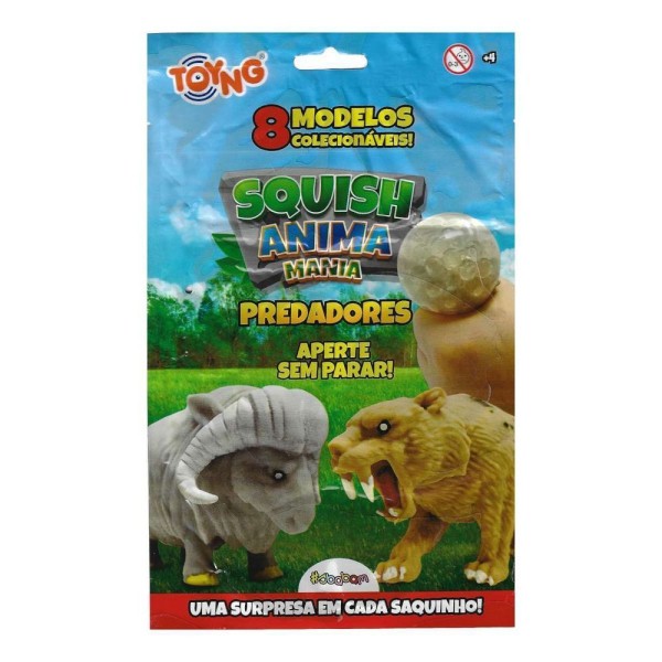 Encontraproduto.com.br - Squish Animais Predadores Macio Perfumado Aperte Sem Parar