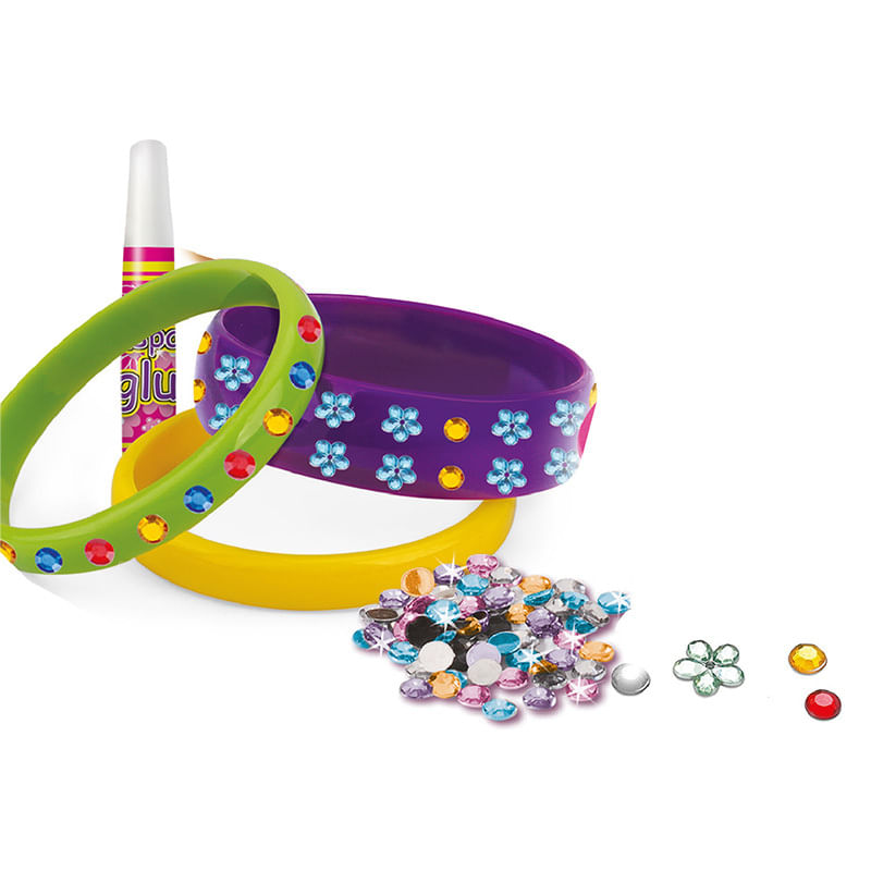 Encontraproduto.com.br - Kit Miçanga Toyng  Monte Decore Pulseiras com Adesivos