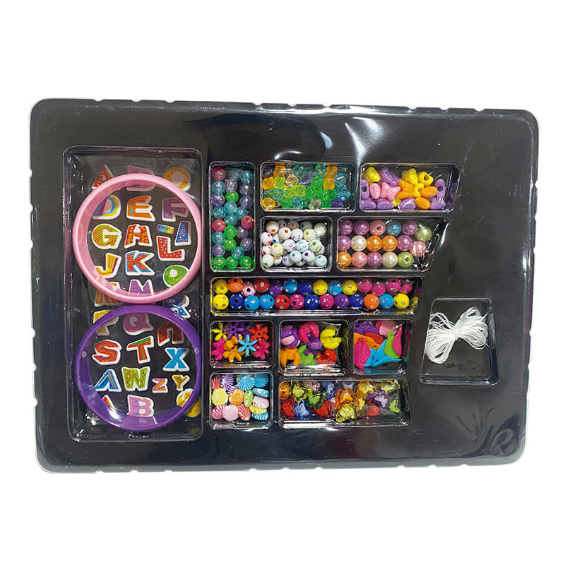 Encontraproduto.com.br - Kit Miçanga Toyng  Monte Decore Pulseiras com Adesivos