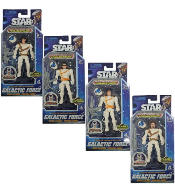 Figura De Ação Star Troopers Galactic Force Kit 4 Bonecos