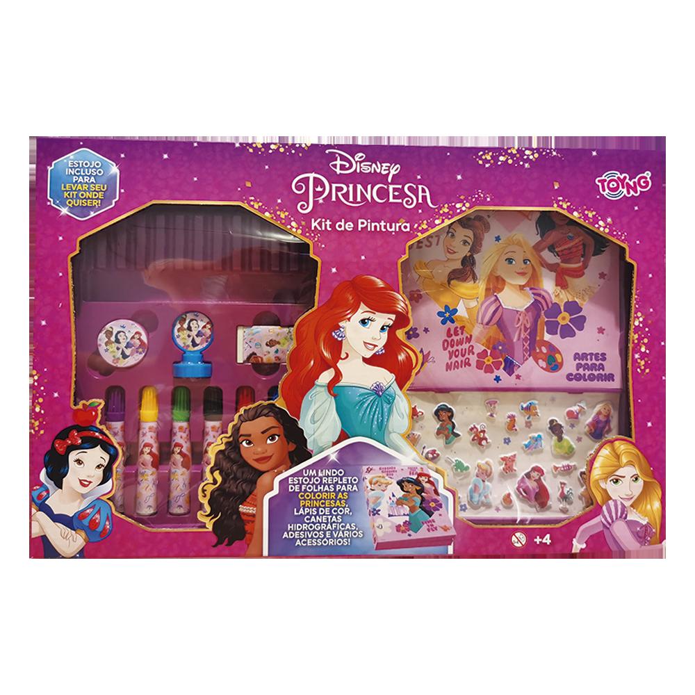 Encontraproduto.com.br - Kit de Pintura  Maleta Toyng Princesas Disney