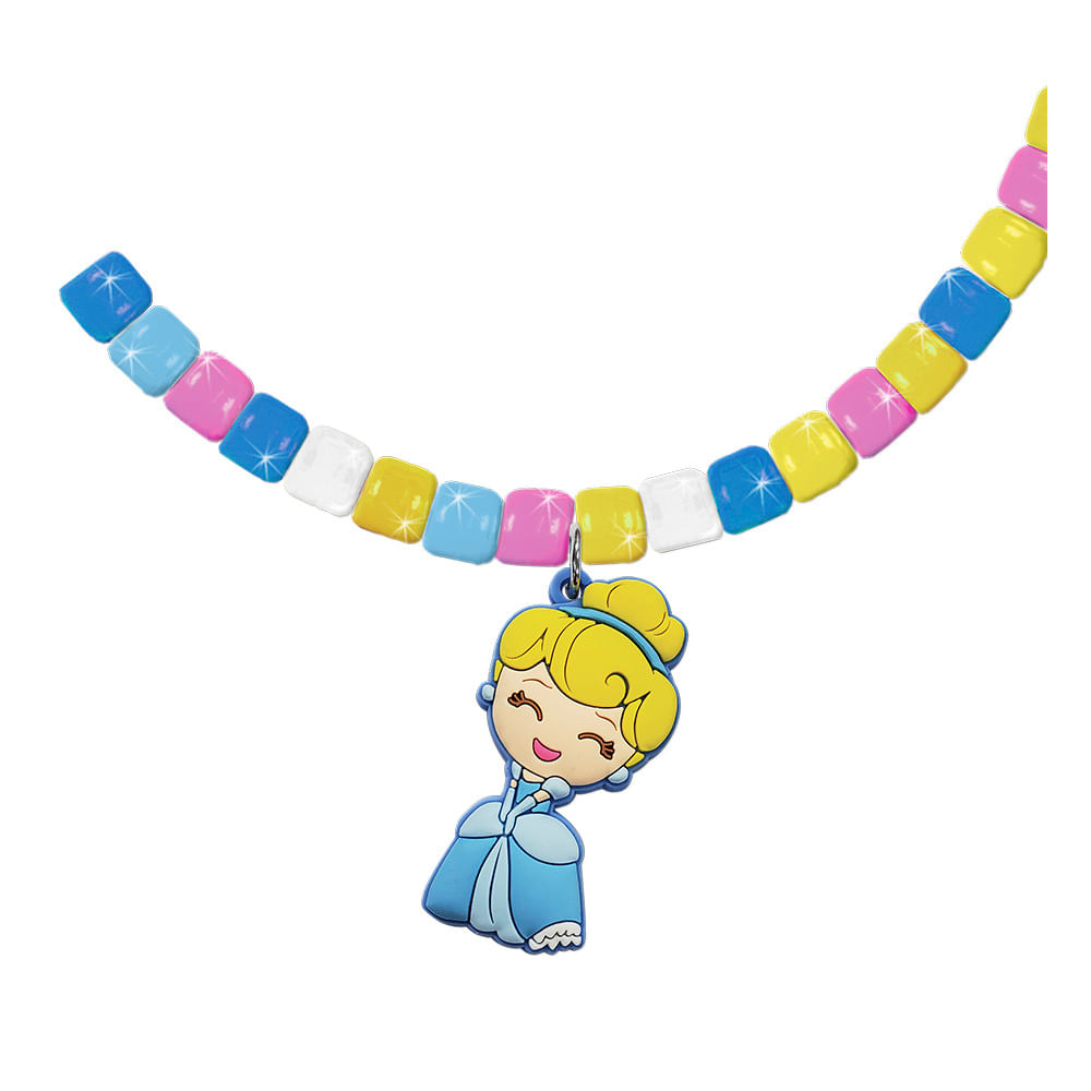Kit Infantil - Disney Princesas - Pulseira e Colar com Pingentes - Toyng