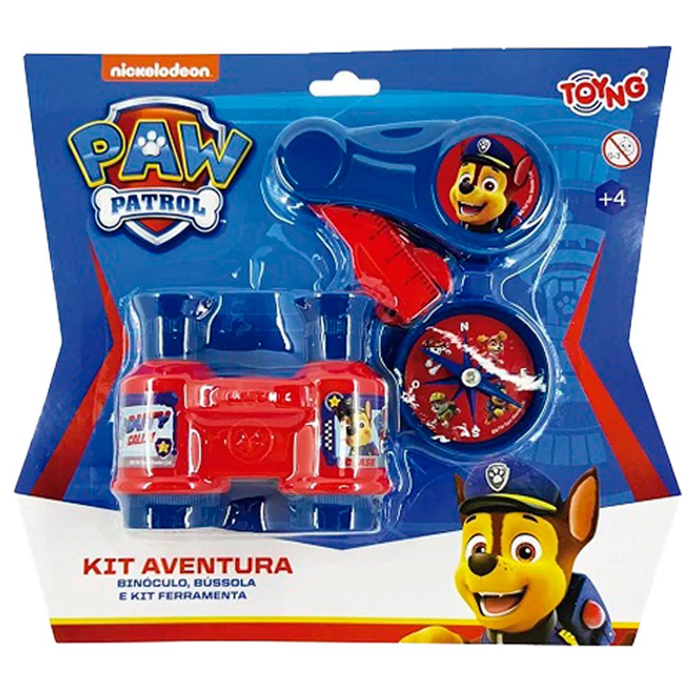 Brinquedo Kit Patrulha Canina Aventura Com Binóculo, Bússola E Ferramentas Toyng