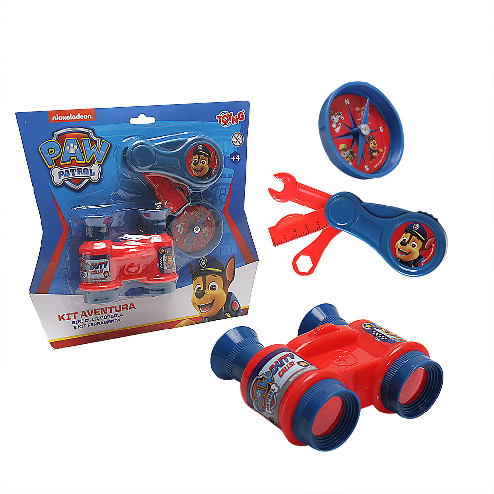 Encontraproduto.com.br - Brinquedo Kit Patrulha Canina Aventura Com Binóculo, Bússola E Ferramentas Toyng
