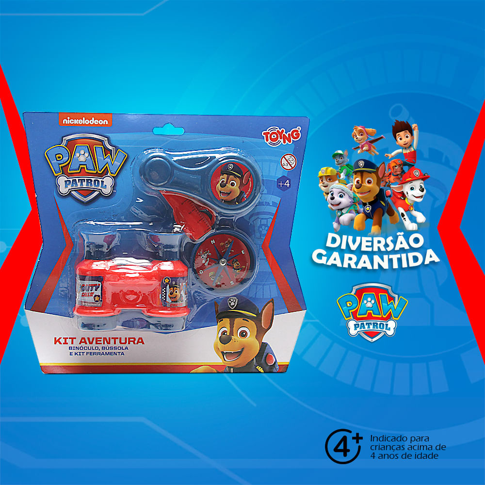 Encontraproduto.com.br - Brinquedo Kit Patrulha Canina Aventura Com Binóculo, Bússola E Ferramentas Toyng