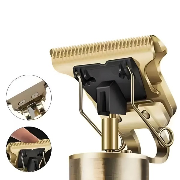 Encontraproduto.com.br - Maquina Aço De Cabelo Barbear Corta No Zero Ultra Afiada T9