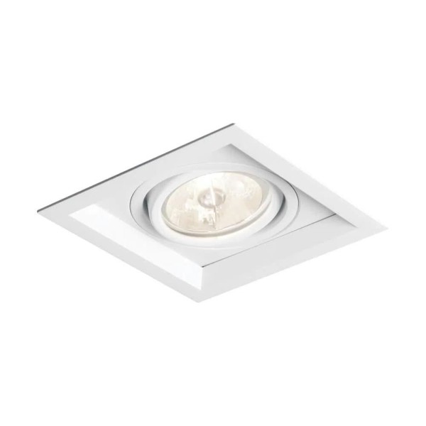 Spot De Embutir Quadrada Para 1 Lâmpada Mr11 Gu10 Recuado Ii Newline