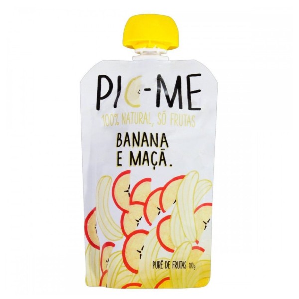 Encontraproduto.com.br - Purê de Frutas Banana e Maçã 100g - Pic Me
