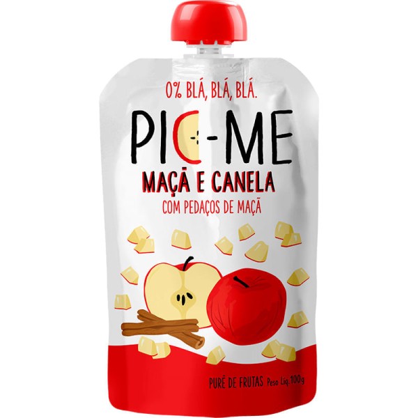 Encontraproduto.com.br - Purê de Frutas Banana e Maçã 100g - Pic Me