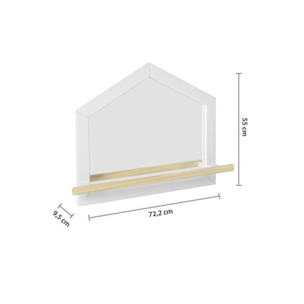 Encontraproduto.com.br - Moldura com Espelho para Quarto Montessoriano - Casatema