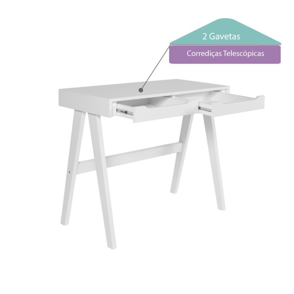 Encontraproduto.com.br - Quarto Infantil Cama Prime Alta II Altura 137cm e Escrivaninha - Casatema