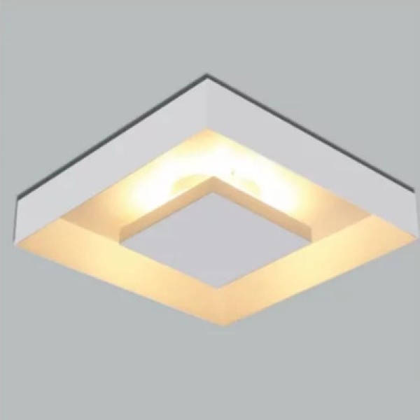 Plafon Quadrado 4Xe-27 Branco 251/5E 45X45Cm Home Usina Design