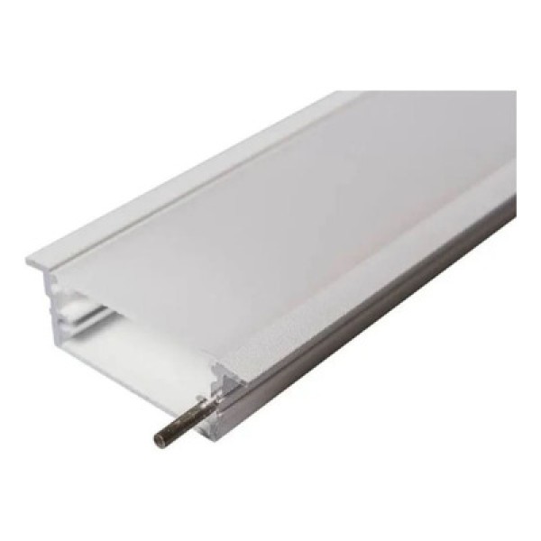 Perfil de Embutir Para Fita Led 2000Mm Branco 30670/2000 Branco Route Usina Design
