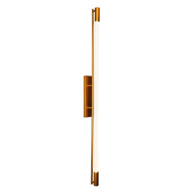 Encontraproduto.com.br - Arandela 16516 Slim com Canopla Retangular 120cm Cobre Polido Usina Design