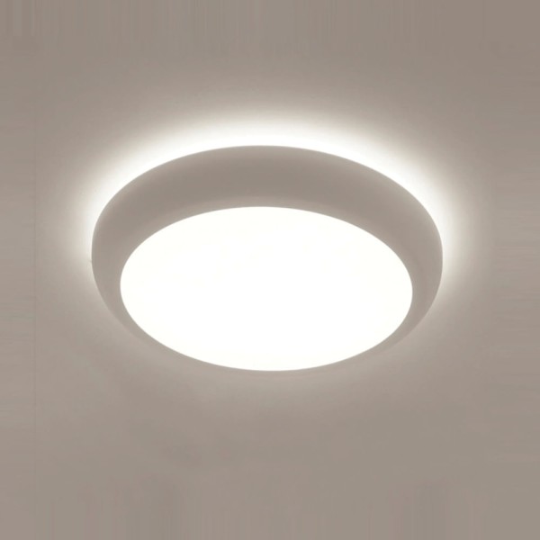 Plafon Redondo Led 24W 3000K Bivolt Branco 19670/30 Branco Bold Usina Design