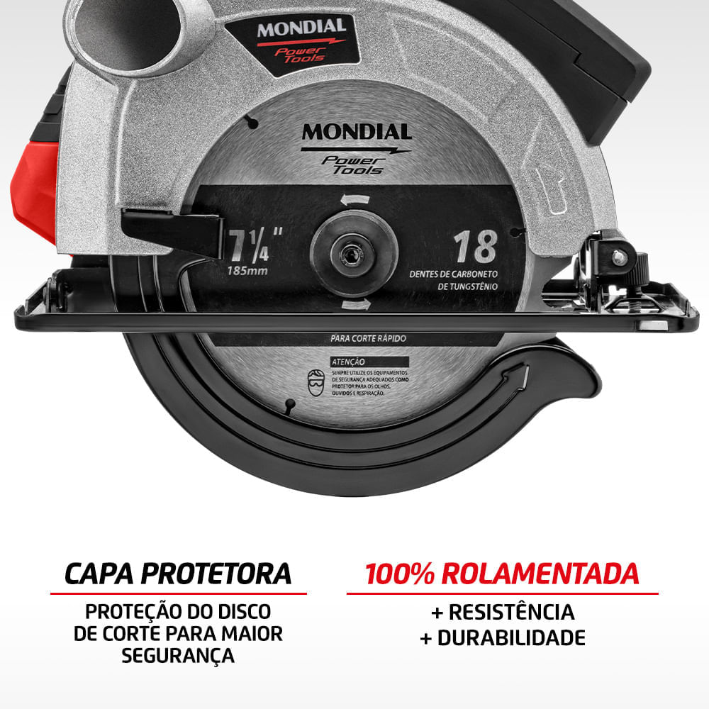 Encontraproduto.com.br - Serra Circular 1200W Mondial FSC-03 127V