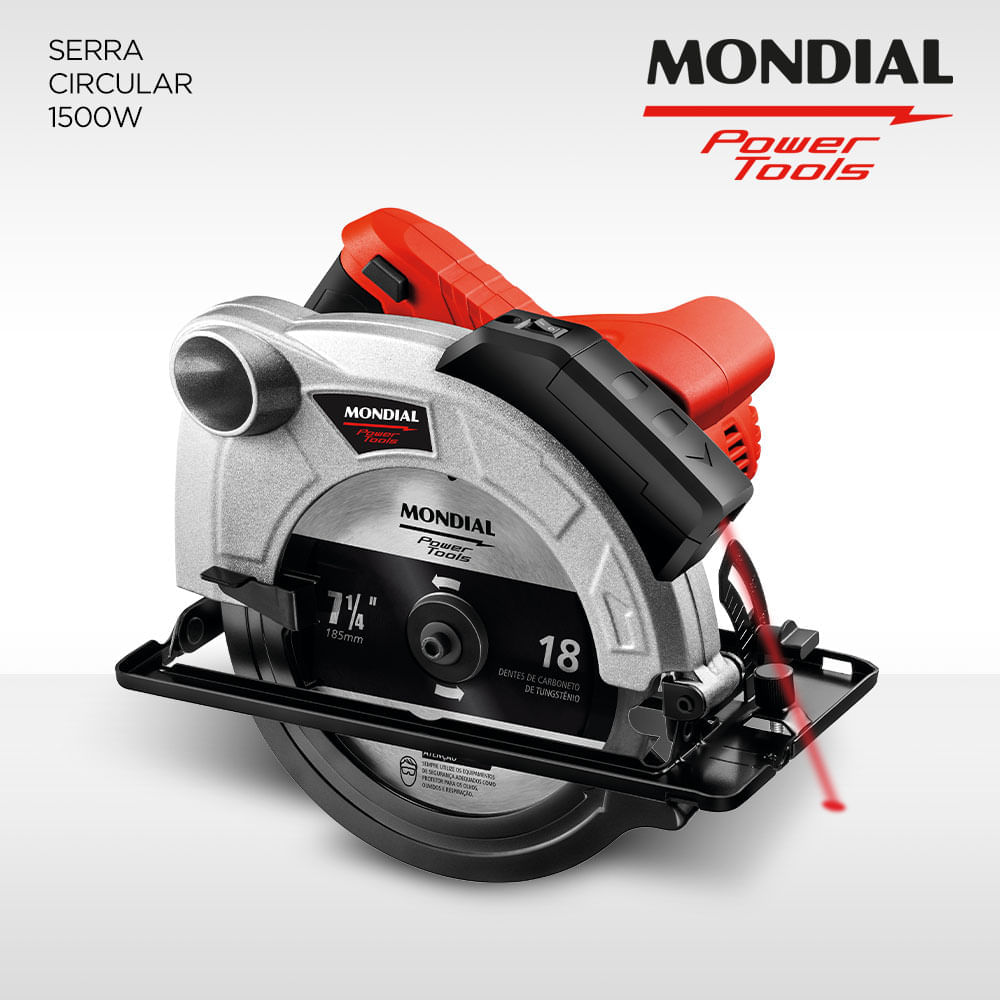 Encontraproduto.com.br - Serra Circular 1200W Mondial FSC-03 127V