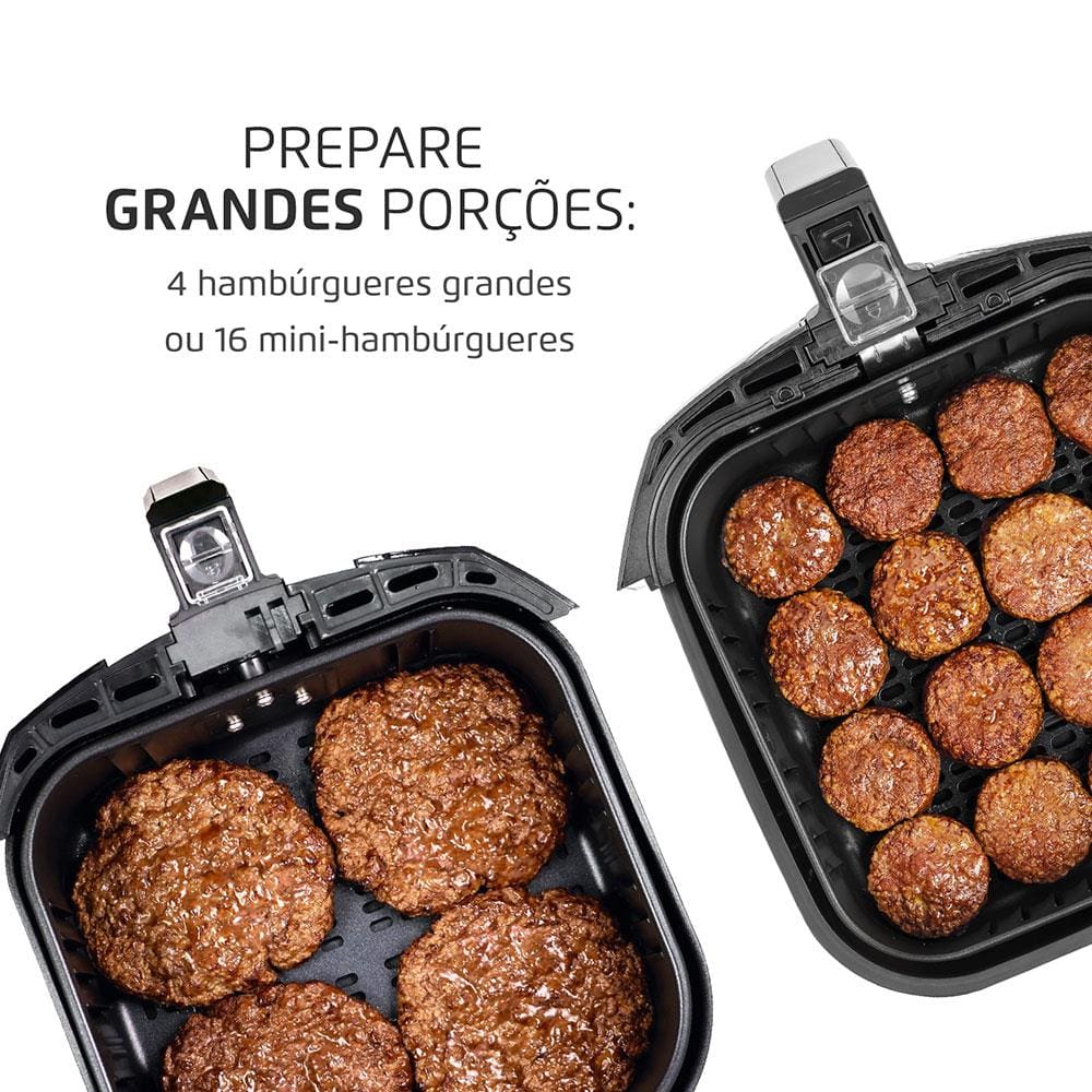 Encontraproduto.com.br - Fritadeira Mondial Air Fryer AF-55I Preta e Inox 5,5 Litros 220V
