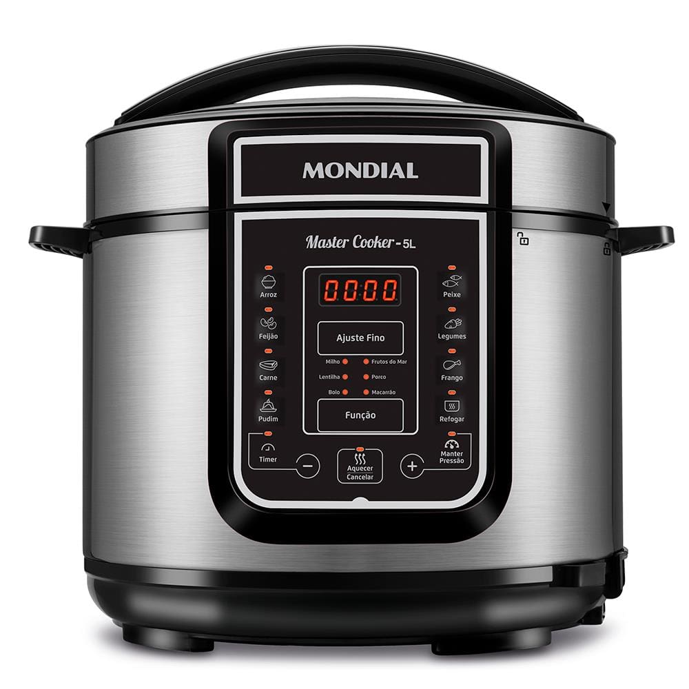 Encontraproduto.com.br - Panela de Pressão Elétrica Mondial PE38 5 Litros Preta 220V