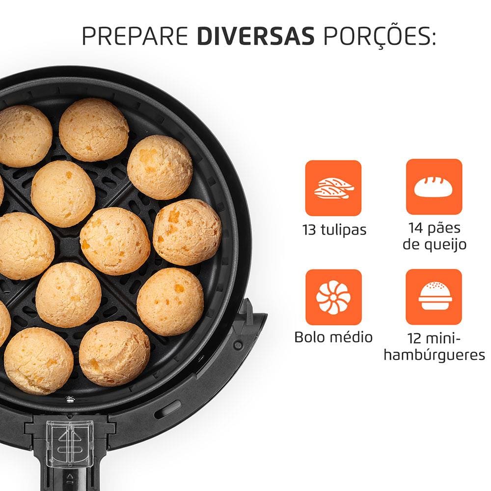 Encontraproduto.com.br - Fritadeira Sem Óleo Air Fryer 3,5L Mondial AF-30-I