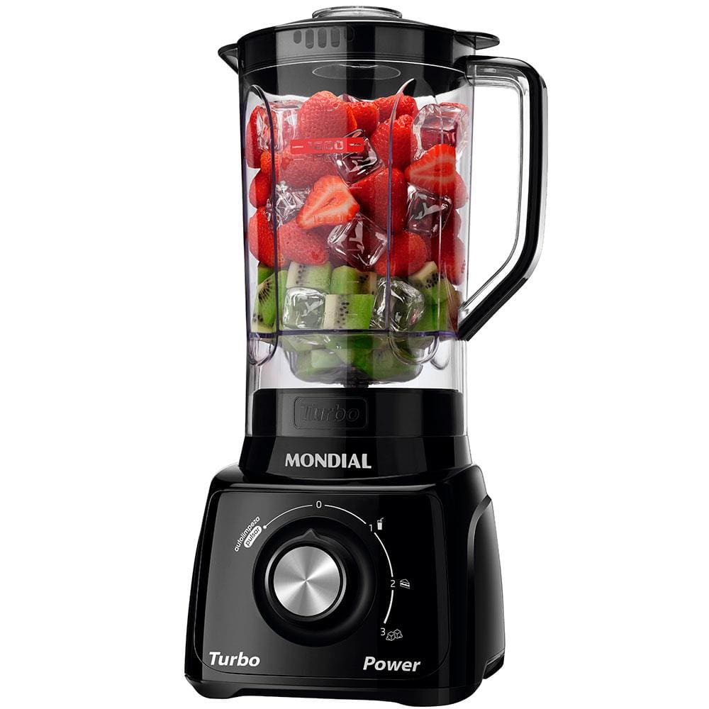 Liquidificador com Filtro Mondial L99 FB 500W 2.2L Preto 127V