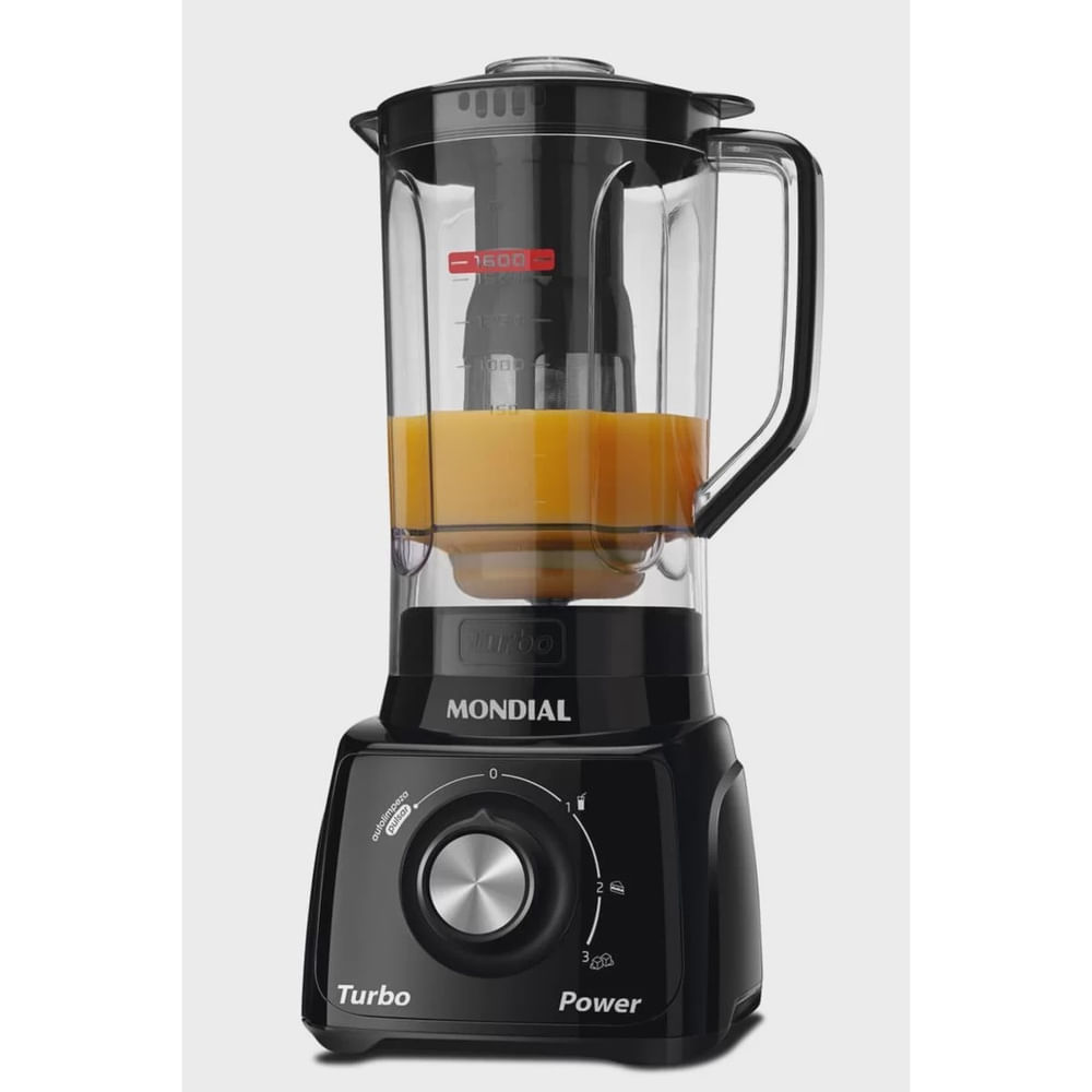 Encontraproduto.com.br - Liquidificador Mondial com Filtro L99 FB 500W 2,2L Preto 220V