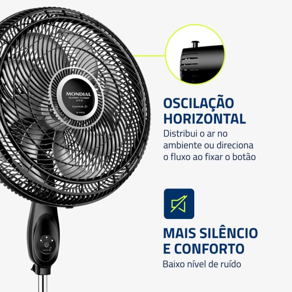 Encontraproduto.com.br - Ventilador de Coluna Turbo Mondial 40CM  VTX-40C-8P-CR
