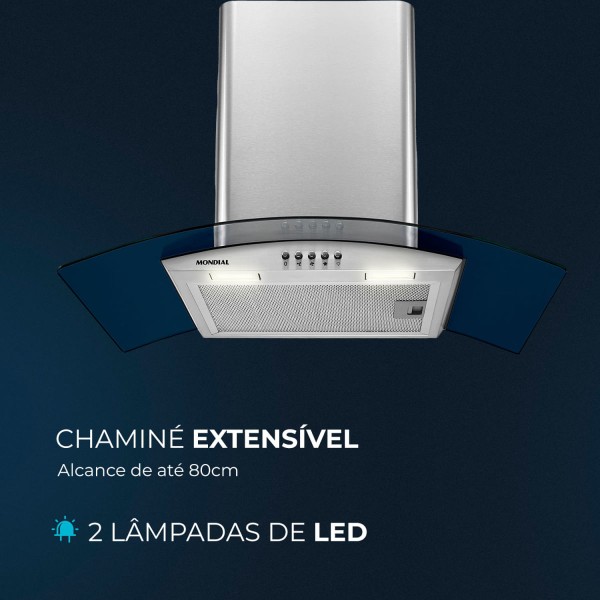 Encontraproduto.com.br - Coifa de Parede Mondial CF60-01