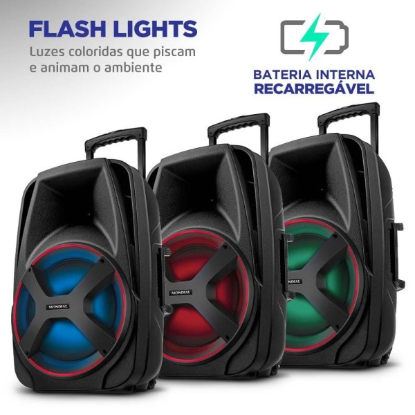 Caixa de Som Amplificada Bluetooth 550W Mondial CM550