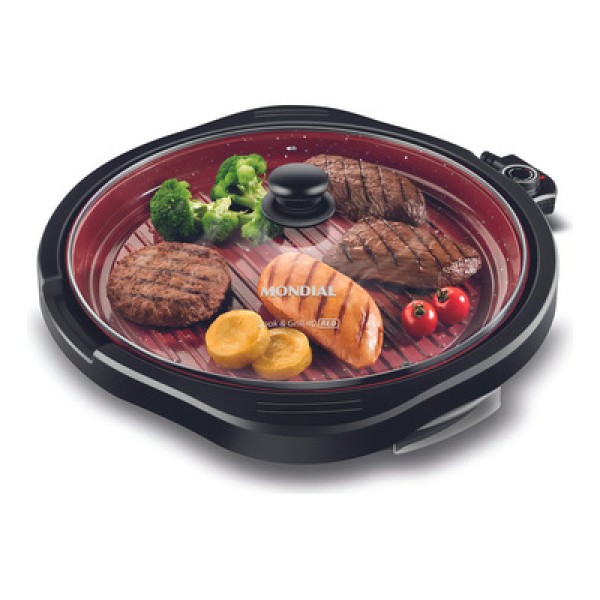 Grill Redondo Mondial Cook & Grill G-03-Rc Grill G-03-Rc 220V/60Hz Red Ceramic