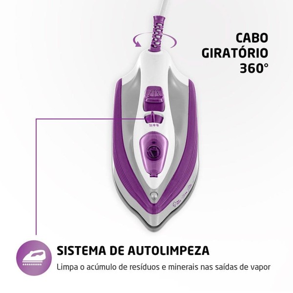 Ferro a Vapor Mondial FVN-01-P