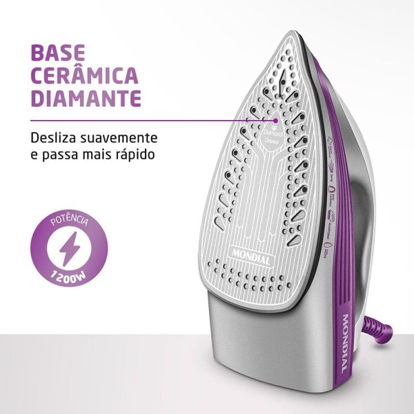 Encontraproduto.com.br - Ferro a Vapor Mondial FVN-01-P