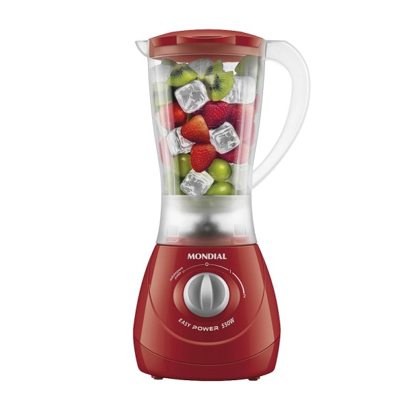 Encontraproduto.com.br - Liquidificador Mondial Easy Power L-550-R Vermelho - 220V