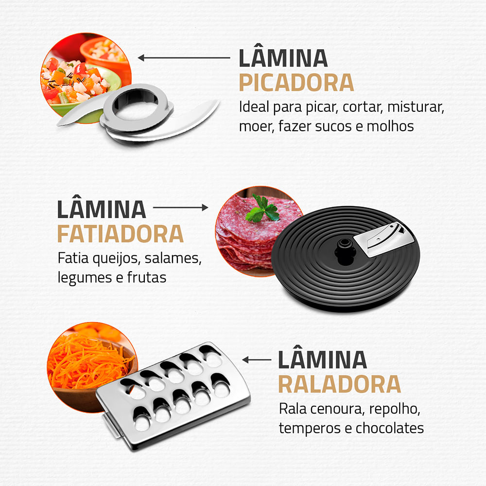 Encontraproduto.com.br - Multiprocessador Turbo Chef 5 Em 1 Mondial - Mpn-01-b Multiprocessador Mpn-01-b 220v/60hz .