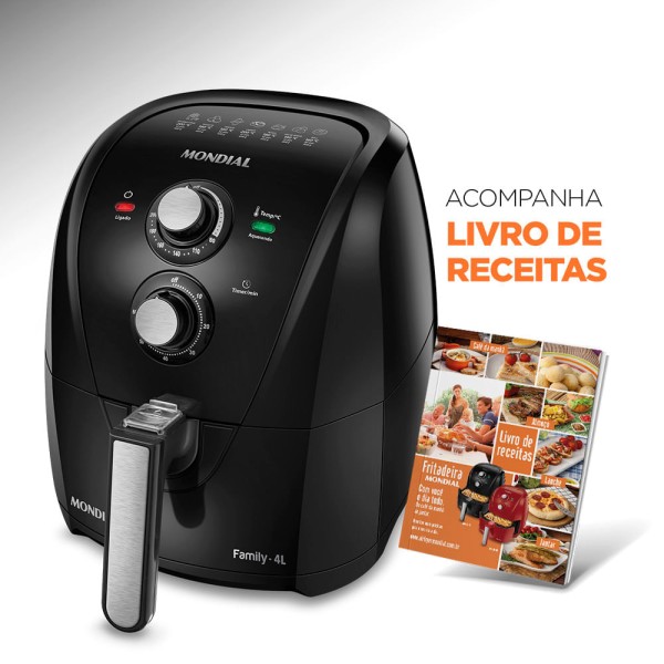 Encontraproduto.com.br - Fritadeira Sem Óleo Air Fryer Mondial - AFN-40-FB