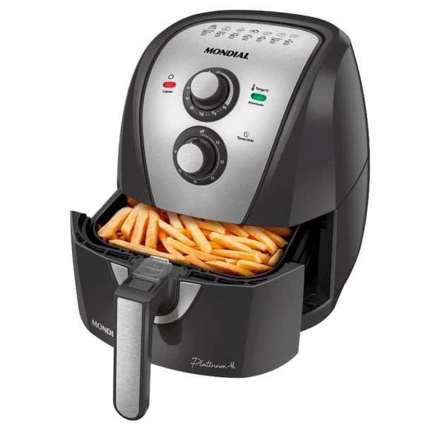 Encontraproduto.com.br - Fritadeira Sem Óleo Air Fryer 4L Mondial AFN-40-PI