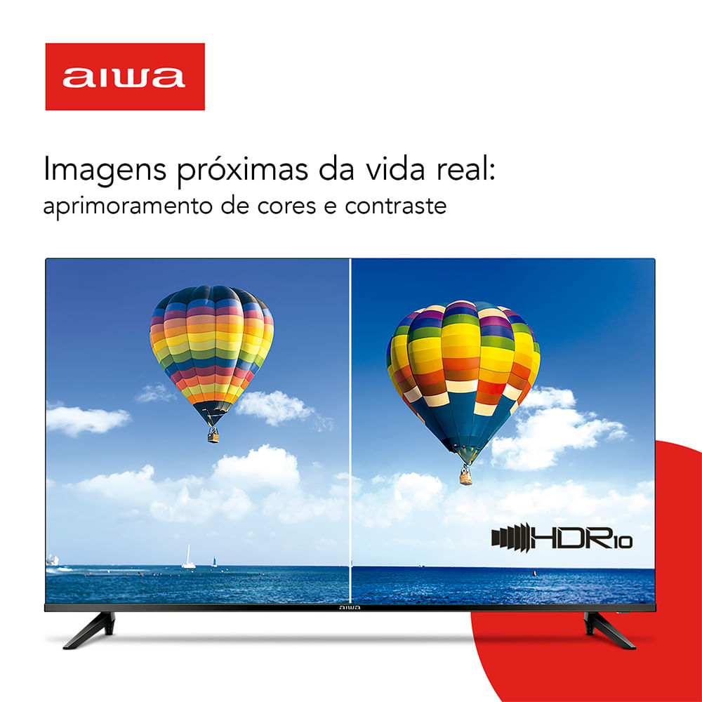 Encontraproduto.com.br - Smart Tv Aiwa Android, Full Hd, Comando De Voz, Dolby Audio, borda Infinita Aws-tv-43-bl-02-a Bivolt