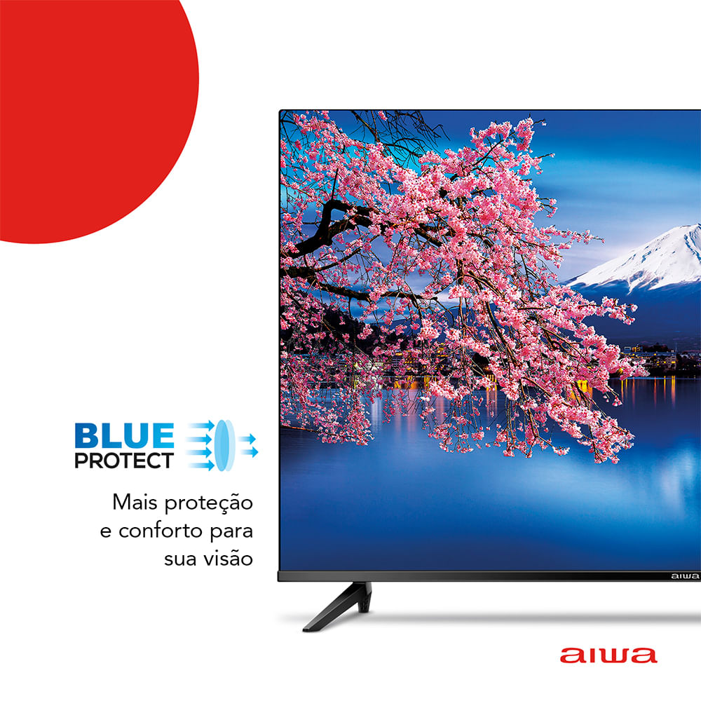 Encontraproduto.com.br - Smart Tv Aiwa Android, Full Hd, Comando De Voz, Dolby Audio, borda Infinita Aws-tv-43-bl-02-a Bivolt