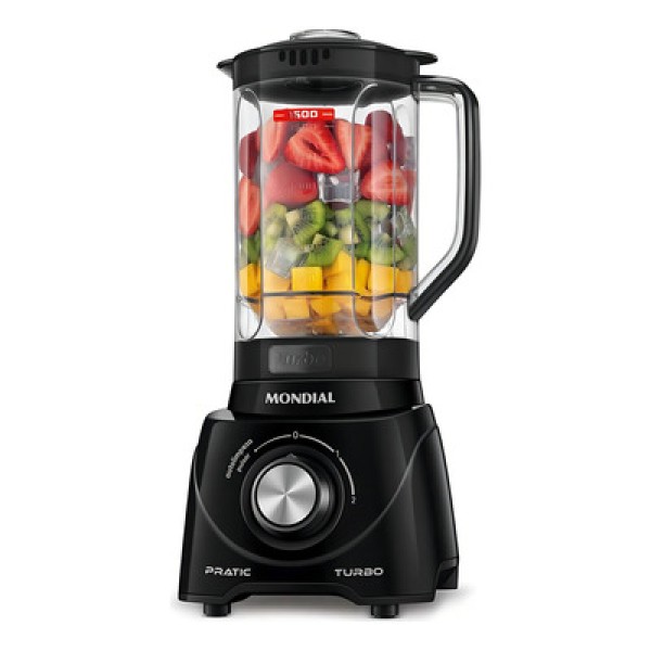 Liquidificador Pratic Turbo Preto - L-98 - Mondial