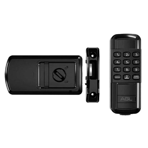 Encontraproduto.com.br - Controlador De Acesso AGL Com Fechadura Incorporada Rx200 Preto (MP)