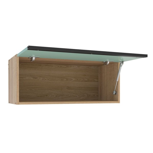 Encontraproduto.com.br - Armário Aéreo Talharim 1 Porta Basculante Politorno Lâmina Mel-verde