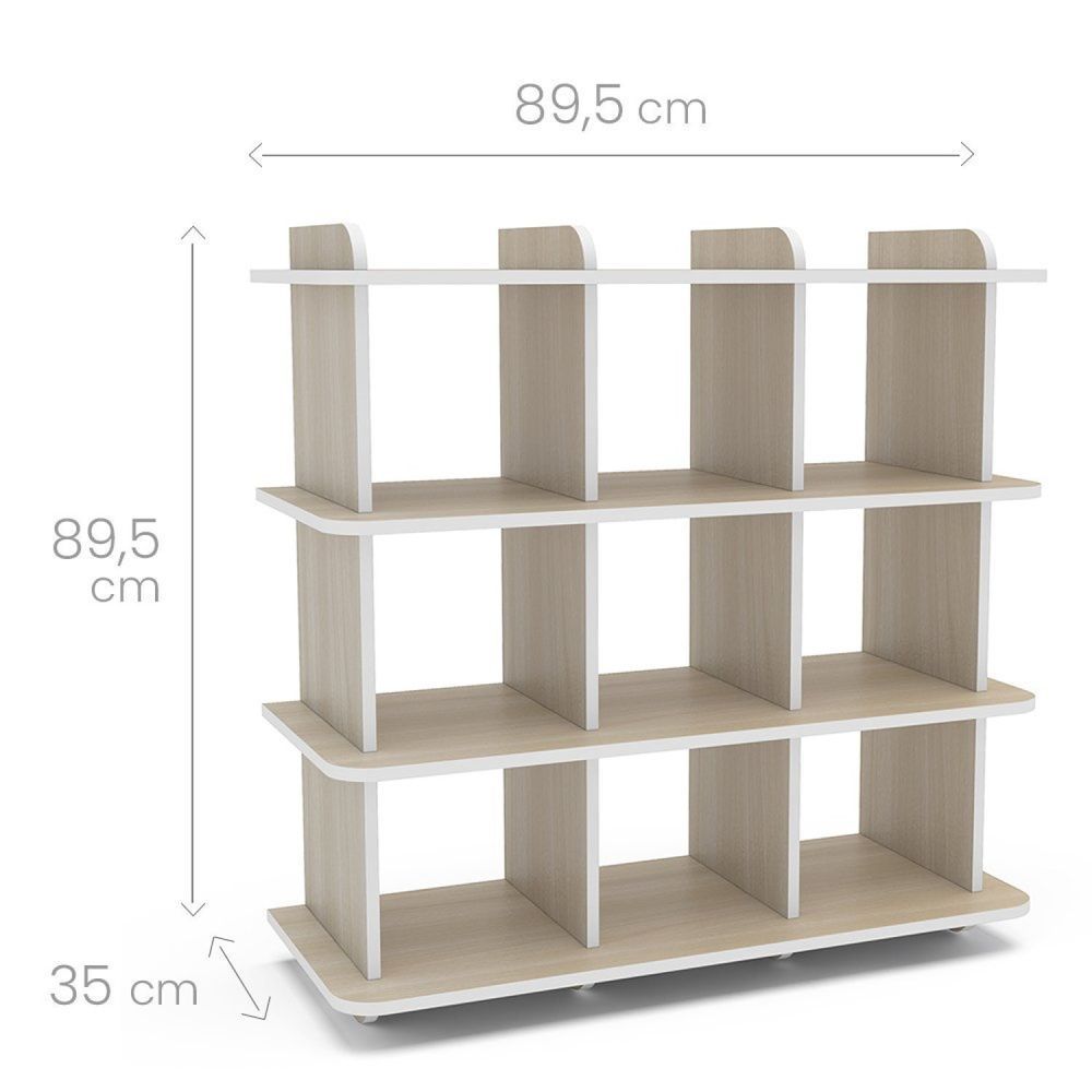 Encontraproduto.com.br - Nicho Organizador Infantil Lucca Com Cantos Arredondados Com Certificação Fsc® Legno Salinas